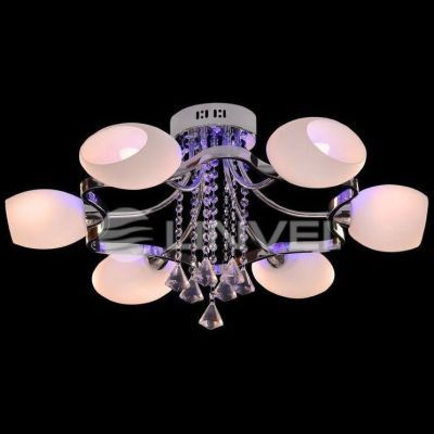 Люстра Linvel LV 8670/6 Онега E14 60W хром ф700*Н340
