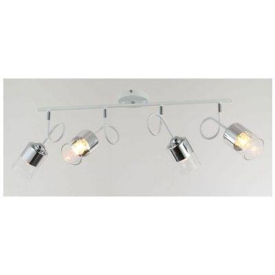 Светильник потолочный Linvel LV 9374/4 Титос Белый/хром Е27 40W 900х120х350мм