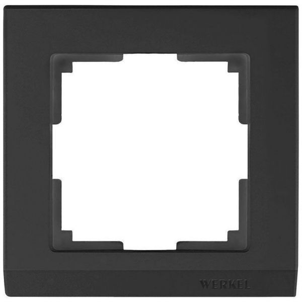 Рамка 1-местная Werkel W0011808 черный (WL04-Frame-01-black)