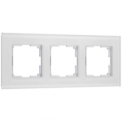 Рамка на 3 поста Senso (белый, стекло soft-touch) W0033101 Werkel