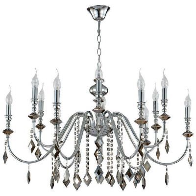 Подвесная люстра Crystal Lux MERCEDES SP6+6 CHROME/SMOKE Mercedes
