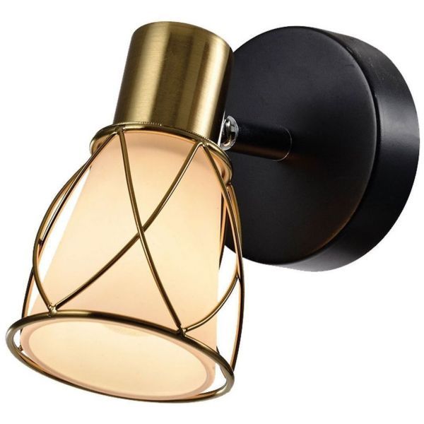 Спотовый светильник ЭкономСвет 14963/1wBK WT+BR