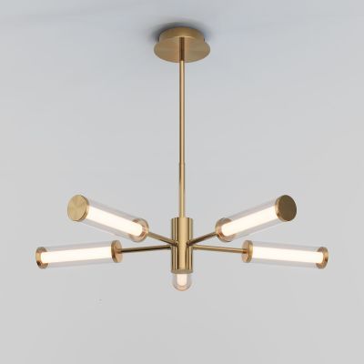 Потолочный светодиодный светильник Eurosvet 50386/5 LED латунь