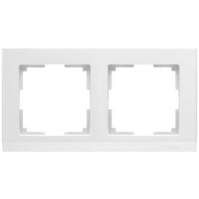 Рамка 2-местная Werkel W0021801 белый (WL04-Frame-02-white)
