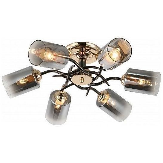 Люстра Linvel LV 9356/6 Васко Золото/чёрный Е27 40W