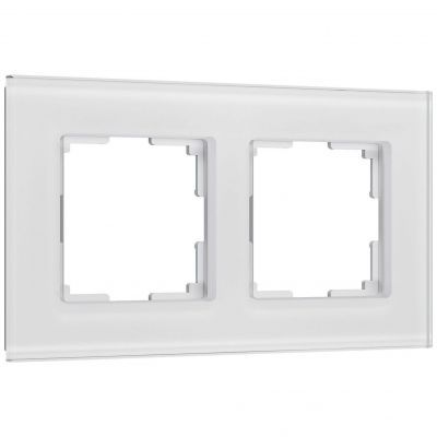 Рамка на 2 поста Senso (белый, стекло soft-touch) W0023101 Werkel