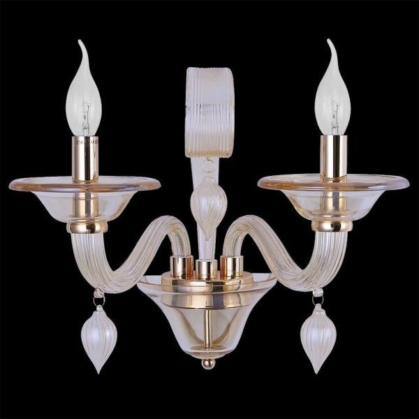Бра Crystal Lux Caetano AP2 Amber Caetano