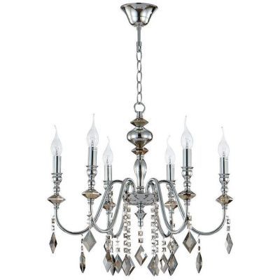 Подвесная люстра Crystal Lux MERCEDES SP6 CHROME/SMOKE Mercedes