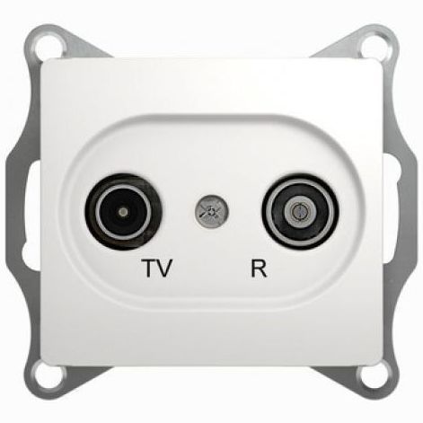 Розетка оконечная SE Glossa Бел TV-R 1DB GSL000194