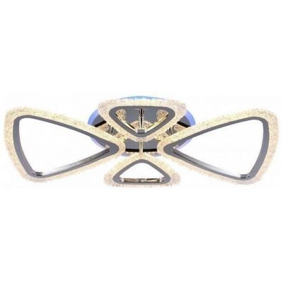 Потолочный светодиодный светильник 8037/2+2 CHR 76W+8W RGB хром Profit Light