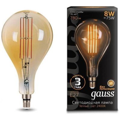 Лампа светодиодная филаментная Gauss 149802008 Loft