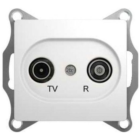 Розетка проходная SE Glossa Бел TV-R 4DB GSL000195