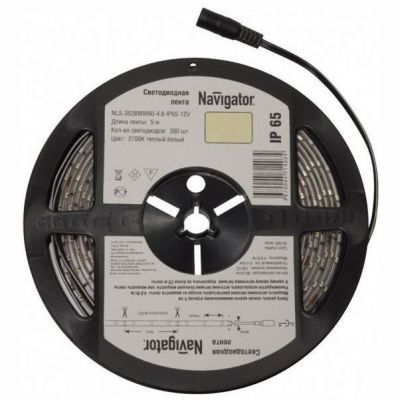 Светодиодная лента Navigator 71 407 NLS-3528Y60-4.8-IP65-12V R5