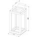 Уличный настенный светодиодный светильник Frame LED IP54 Elektrostandard 1527 TECHNO LED черный