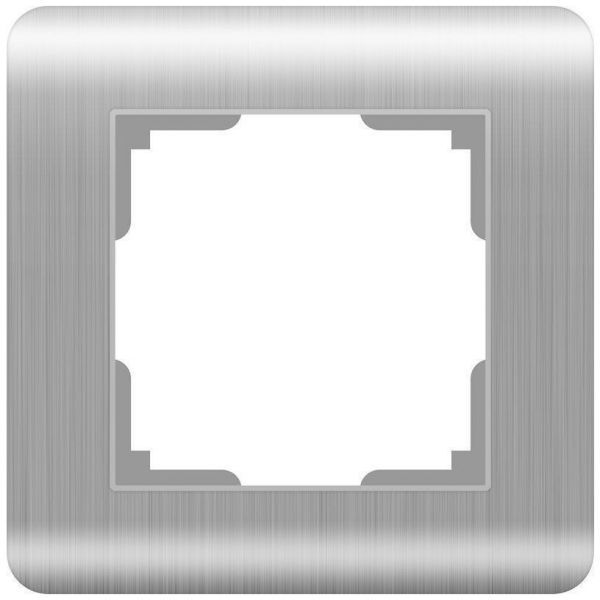 Рамка на 1 пост Werkel W0012106 серебро (WL12-Frame-01)