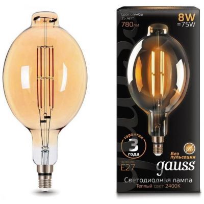 Лампа светодиодная филаментная Gauss 151802008 Loft