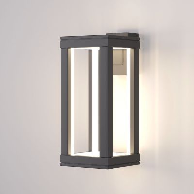 Уличный настенный светодиодный светильник Frame LED IP54 Elektrostandard 1527 TECHNO LED серый