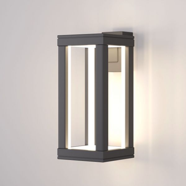 Уличный настенный светодиодный светильник Frame LED IP54 Elektrostandard 1527 TECHNO LED серый