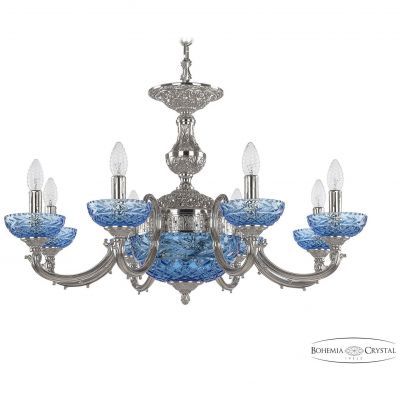 Люстра бронзовая 72209P/8/210 Ni P Aquamarine/M-1F Bohemia Ivele Crystal