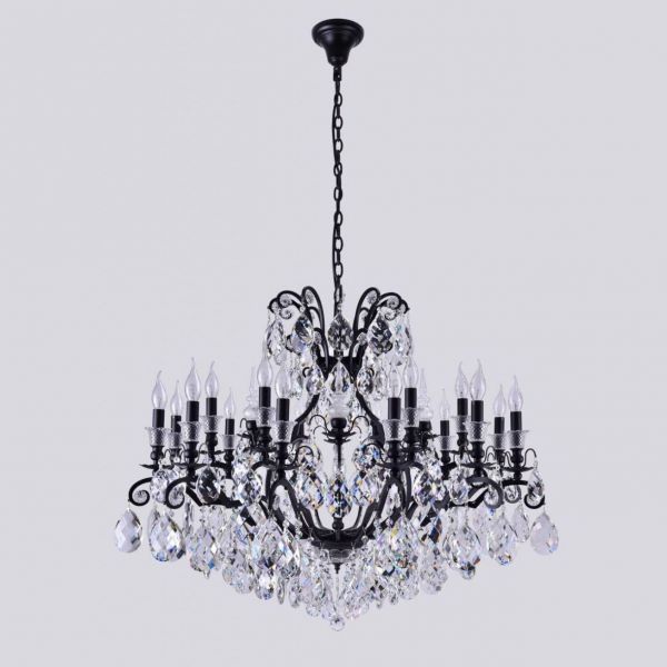Подвесная люстра Crystal Lux Magnifico SP19 Black/Transparent Magnifico