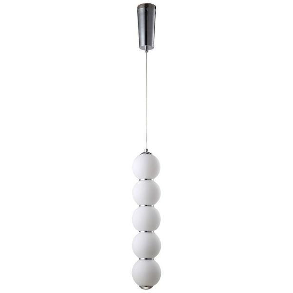 Подвесной светодиодный светильник Crystal Lux Desi SP5 Chrome/White Desi