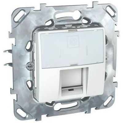 Розетка комп(RJ45) 1-ая SE Unica Бел кат 5е с полем для надписи MGU5.421.18ZD