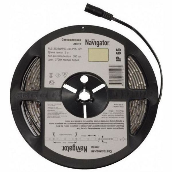Светодиодная лента Navigator 71 409 NLS-3528W120-9.6-IP65-12V R5