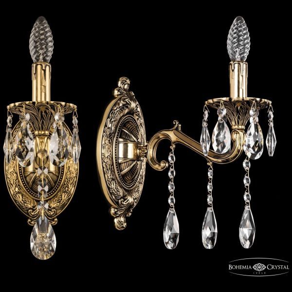 Бра бронзовые 7202B10/1/175 A GB Bohemia Ivele Crystal