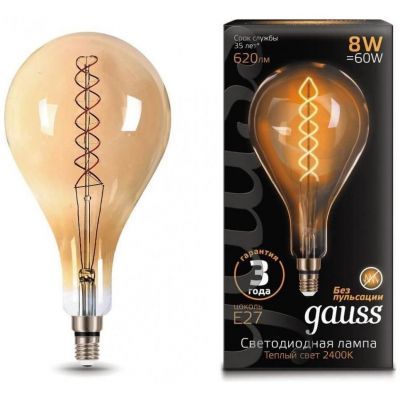 Лампа светодиодная филаментная Gauss 150802008 Loft