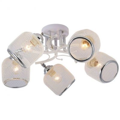Светильник потолочный Linvel LV 9426/5 Дениз Белый/хром Е27 60W D510 H230мм