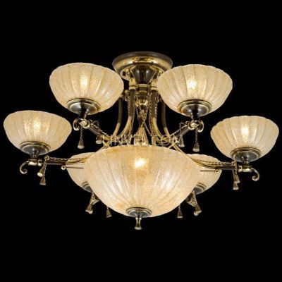 Люстра Linvel LV 8150/6+3 E27 40W античное золото