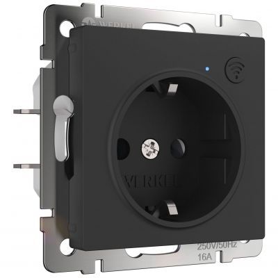 Розетка Wi-Fi (черный матовый) Werkel W1171608