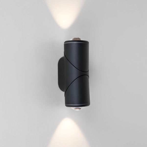Уличный настенный светодиодный светильник GIRA D LED IP54 Elektrostandard 35127/D черный
