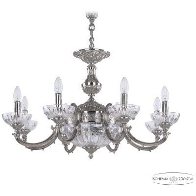 Люстра бронзовая 72209P/8/210 Ni P Clear/M-1H Bohemia Ivele Crystal