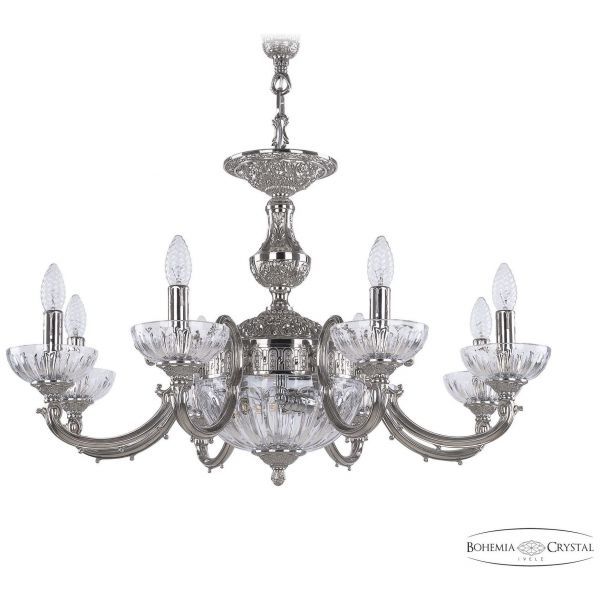 Люстра бронзовая 72209P/8/210 Ni P Clear/M-1H Bohemia Ivele Crystal