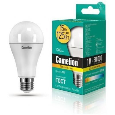 Светодиодная лампа Camelion LED15-A60/830/E27
