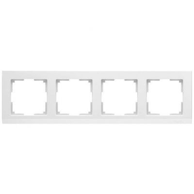 Рамка 4-местная Werkel W0041801 белый (WL04-Frame-04-white)