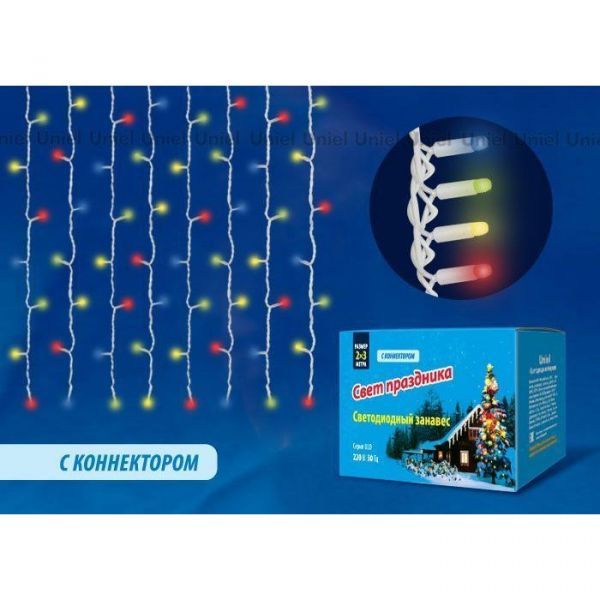 Завеса-гирлянда уличная Uniel ULD-C2030-240/TWK MULTI IP67