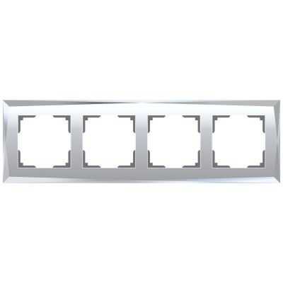 Рамка из стекла на 4 поста Werkel W0041220 зеркальный (WL08-Frame-04)