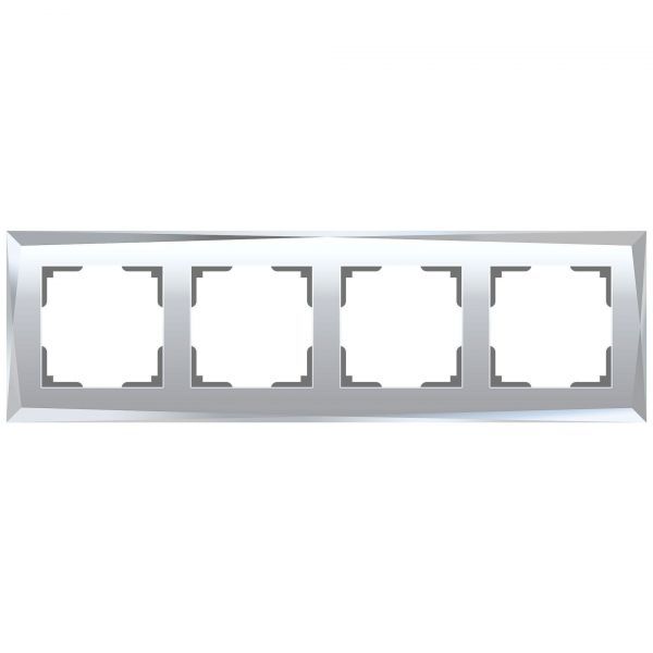 Рамка из стекла на 4 поста Werkel W0041220 зеркальный (WL08-Frame-04)