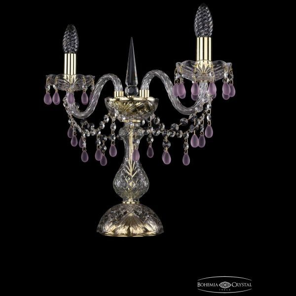 Настольная лампа Bohemia Ivele Crystal 1410L/2/141-39/G/V7010