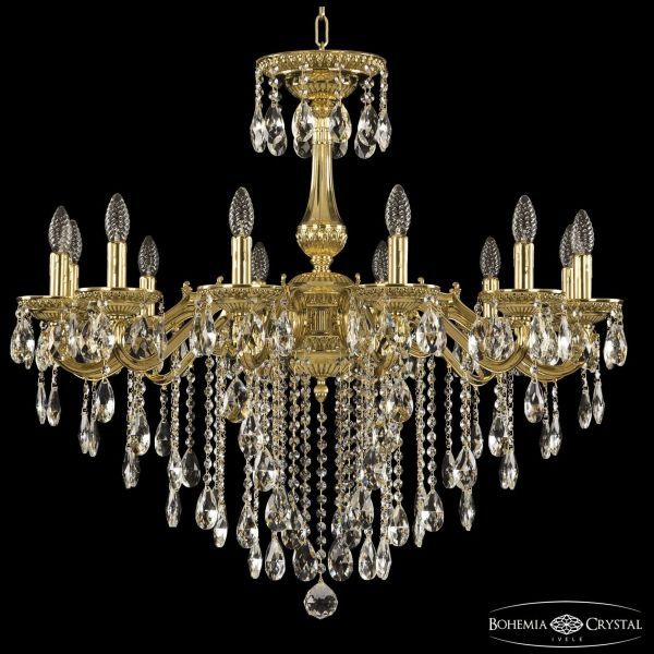 Люстра бронзовая 75102/12/300 B G Bohemia Ivele Crystal