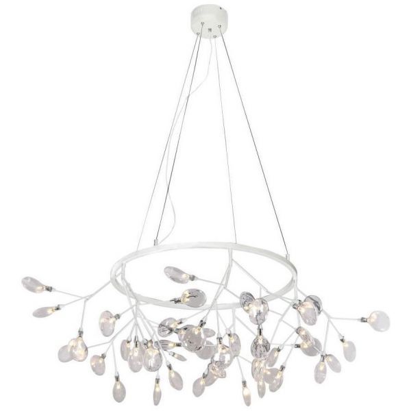 Подвесная светодиодная люстра Crystal Lux Evita SP45 D White/Transparent Evita