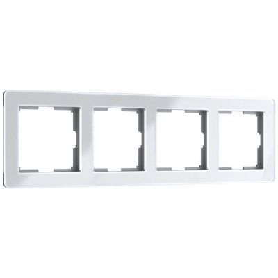 Рамка на 4 поста Acrylic (белый) W0042701 Werkel