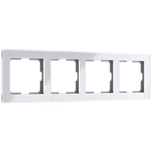 Рамка на 4 поста Acrylic (белый) W0042701 Werkel