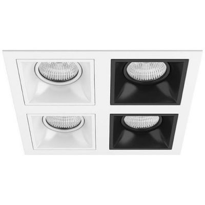 Встраиваемый точечный светильник D54606060707 белый/черный Domino Lightstar
