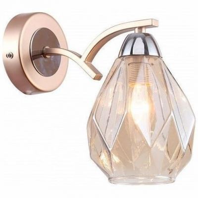 Бра Linvel LB 9299/1 Суон Золото жемчужное/хром E14