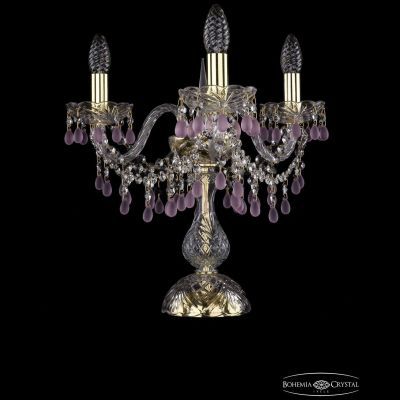 Настольная лампа Bohemia Ivele Crystal 1410L/3/141-39/G/V7010