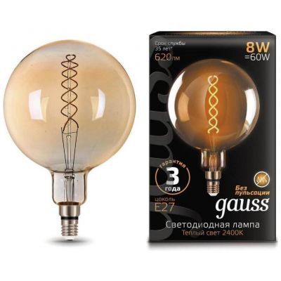 Лампа светодиодная филаментная Gauss 154802008 Loft