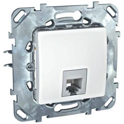 Розетка ТЛФ 1-ая SE Unica Бел 4 контакта MGU5.492.18ZD